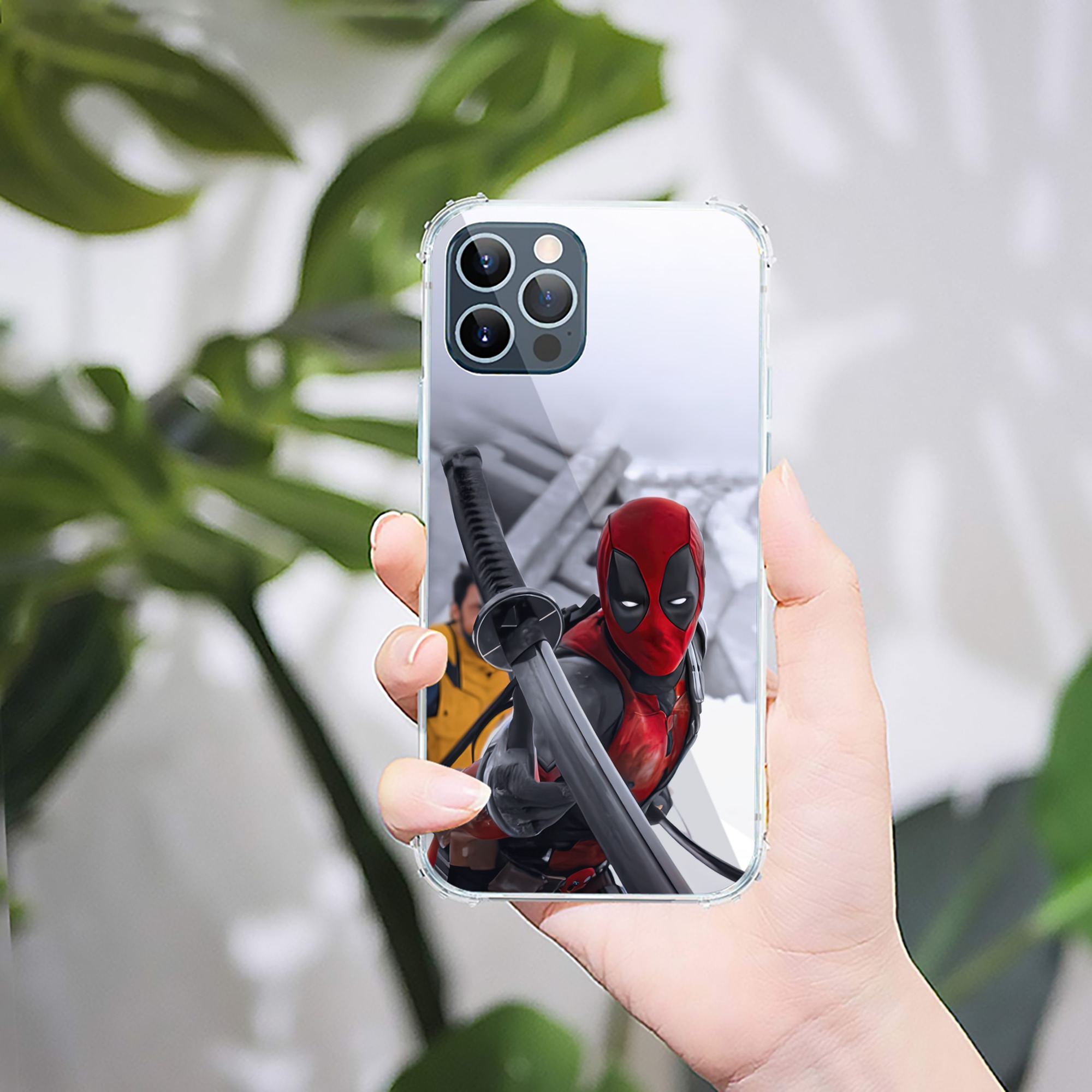 （画像用） Deadpool デッドプール 【iPhone 12シリーズ対応】透明スマホケース（クリアソフトケース）